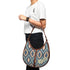 Blue Printed Half Moon Hobo Bag - Uncommongifts.in